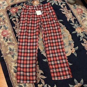 Plaid Ankle Pants